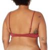 imageAmazon Essentials Womens LightSupport Classic Bikini Swimsuit TopBrick Red