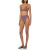 imageAmazon Essentials Womens LightSupport Classic Bikini Swimsuit TopBrick Red Leopard