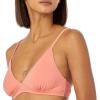 imageAmazon Essentials Womens LightSupport Classic Bikini Swimsuit TopCoral Pink