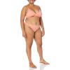 imageAmazon Essentials Womens LightSupport Classic Bikini Swimsuit TopCoral Pink