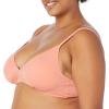 imageAmazon Essentials Womens LightSupport Classic Bikini Swimsuit TopCoral Pink