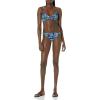 imageAmazon Essentials Womens LightSupport Classic Bikini Swimsuit TopDeep Blue Paisley