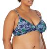 imageAmazon Essentials Womens LightSupport Classic Bikini Swimsuit TopDeep Blue Paisley