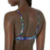 imageAmazon Essentials Womens LightSupport Classic Bikini Swimsuit TopDeep Blue Paisley