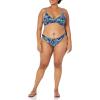 imageAmazon Essentials Womens LightSupport Classic Bikini Swimsuit TopDeep Blue Paisley