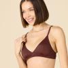 imageAmazon Essentials Womens LightSupport Classic Bikini Swimsuit TopDeep Brown
