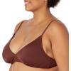 imageAmazon Essentials Womens LightSupport Classic Bikini Swimsuit TopDeep Brown