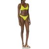 imageAmazon Essentials Womens LightSupport Classic Bikini Swimsuit TopLime Green