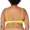 imageAmazon Essentials Womens LightSupport Classic Bikini Swimsuit TopLime Green
