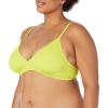 imageAmazon Essentials Womens LightSupport Classic Bikini Swimsuit TopLime Green