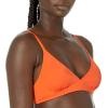 imageAmazon Essentials Womens LightSupport Classic Bikini Swimsuit TopOrange