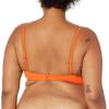 imageAmazon Essentials Womens LightSupport Classic Bikini Swimsuit TopOrange
