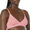imageAmazon Essentials Womens LightSupport Classic Bikini Swimsuit TopPale Peach Micro Floral