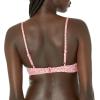 imageAmazon Essentials Womens LightSupport Classic Bikini Swimsuit TopPale Peach Micro Floral