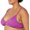 imageAmazon Essentials Womens LightSupport Classic Bikini Swimsuit TopViolet