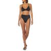 imageAmazon Essentials Womens LightSupport Classic Bikini Swimsuit TopWashed Black