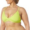 imageAmazon Essentials Womens LightSupport Classic Bikini Swimsuit TopYellow