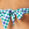 imageAmazon Essentials Womens LightSupport Tie Halter Bikini Swimsuit Top Available in Plus SizeBlueGreen Gingham