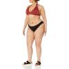 imageAmazon Essentials Womens LightSupport Tie Halter Bikini Swimsuit Top Available in Plus SizeBrick Red