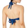 imageAmazon Essentials Womens LightSupport Tie Halter Bikini Swimsuit Top Available in Plus SizeDeep Blue