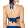 imageAmazon Essentials Womens LightSupport Tie Halter Bikini Swimsuit Top Available in Plus SizeDeep Blue