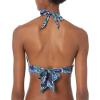 imageAmazon Essentials Womens LightSupport Tie Halter Bikini Swimsuit Top Available in Plus SizeDeep Blue Paisley