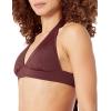 imageAmazon Essentials Womens LightSupport Tie Halter Bikini Swimsuit Top Available in Plus SizeDeep Brown