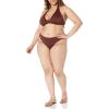 imageAmazon Essentials Womens LightSupport Tie Halter Bikini Swimsuit Top Available in Plus SizeDeep Brown