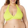imageAmazon Essentials Womens LightSupport Tie Halter Bikini Swimsuit Top Available in Plus SizeLime Green
