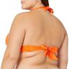 imageAmazon Essentials Womens LightSupport Tie Halter Bikini Swimsuit Top Available in Plus SizeOrange