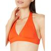 imageAmazon Essentials Womens LightSupport Tie Halter Bikini Swimsuit Top Available in Plus SizeOrange