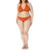 imageAmazon Essentials Womens LightSupport Tie Halter Bikini Swimsuit Top Available in Plus SizeTerracotta