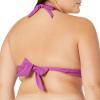 imageAmazon Essentials Womens LightSupport Tie Halter Bikini Swimsuit Top Available in Plus SizeViolet