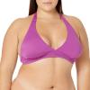 imageAmazon Essentials Womens LightSupport Tie Halter Bikini Swimsuit Top Available in Plus SizeViolet