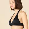 imageAmazon Essentials Womens LightSupport Tie Halter Bikini Swimsuit Top Available in Plus SizeWashed Black