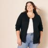 imageAmazon Essentials Womens Lightweight Crewneck Cardigan Sweater Available in Plus SizeBlack