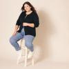 imageAmazon Essentials Womens Lightweight Crewneck Cardigan Sweater Available in Plus SizeBlack