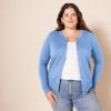 imageAmazon Essentials Womens Lightweight Crewneck Cardigan Sweater Available in Plus SizeBlue