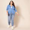 imageAmazon Essentials Womens Lightweight Crewneck Cardigan Sweater Available in Plus SizeBlue