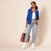 imageAmazon Essentials Womens Lightweight Crewneck Cardigan Sweater Available in Plus SizeBright Blue