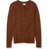 imageAmazon Essentials Womens Lightweight Crewneck Cardigan Sweater Available in Plus SizeBrown