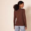 imageAmazon Essentials Womens Lightweight Crewneck Cardigan Sweater Available in Plus SizeBrown