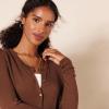 imageAmazon Essentials Womens Lightweight Crewneck Cardigan Sweater Available in Plus SizeBrown
