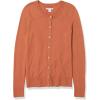 imageAmazon Essentials Womens Lightweight Crewneck Cardigan Sweater Available in Plus SizeCaramel