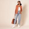 imageAmazon Essentials Womens Lightweight Crewneck Cardigan Sweater Available in Plus SizeCaramel