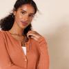 imageAmazon Essentials Womens Lightweight Crewneck Cardigan Sweater Available in Plus SizeCaramel