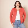 imageAmazon Essentials Womens Lightweight Crewneck Cardigan Sweater Available in Plus SizeCoral Pink