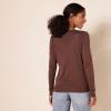 imageAmazon Essentials Womens Lightweight Crewneck Cardigan Sweater Available in Plus SizeDark Chestnut Brown Heather
