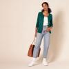 imageAmazon Essentials Womens Lightweight Crewneck Cardigan Sweater Available in Plus SizeDark Green