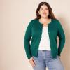 imageAmazon Essentials Womens Lightweight Crewneck Cardigan Sweater Available in Plus SizeDark Green